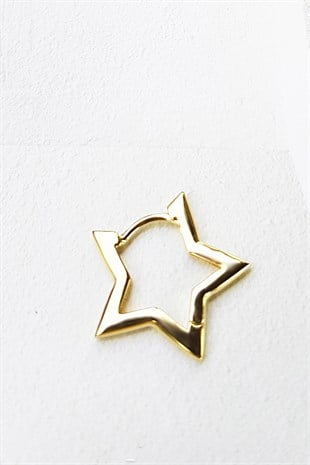 TEKLİ İTHAL STAR GÜMÜŞ KÜPE