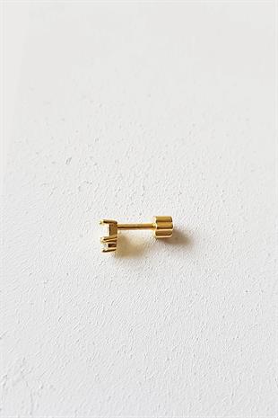 TEKLİ İTHAL TEKTAŞ GÜMÜŞ KÜPE PİERCİNG