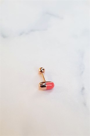 TEKLİ İTHAL VİTAMİN GÜMÜŞ PİERCİNG KÜPE