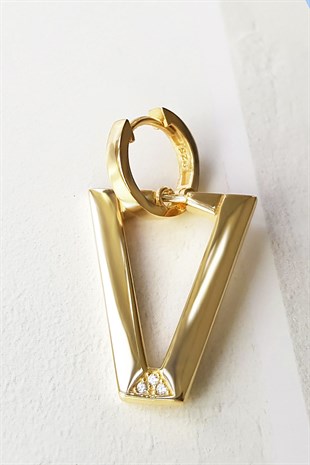 TEKLİ LARGE V SPECİAL GÜMÜŞ KÜPE