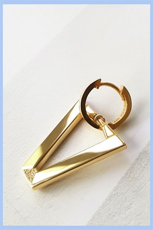 TEKLİ LARGE V SPECİAL GÜMÜŞ KÜPE