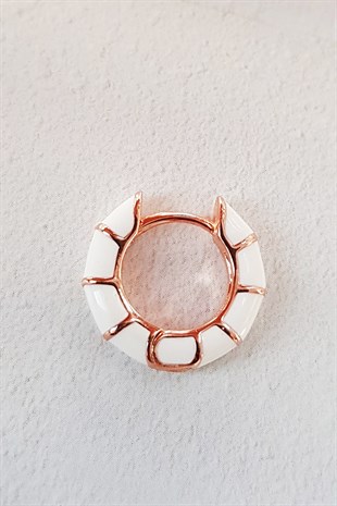 TEKLİ MİNİ BEYAZ GÜMÜŞ KÜPE