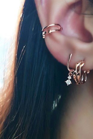 TEKLİ MİNİ İTHAL J GÜMÜŞ KÜPE – SAĞ TARAFLI