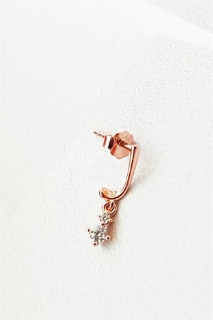 TEKLİ MİNİ İTHAL J GÜMÜŞ KÜPE – SOL TARAFLI