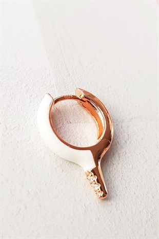 TEKLİ MİNİ KURŞUN BEYAZ İTHAL GÜMÜŞ KÜPE