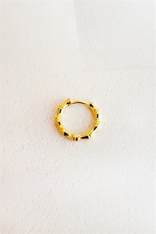 Tekli, Minimal Halka Gümüş Küpe