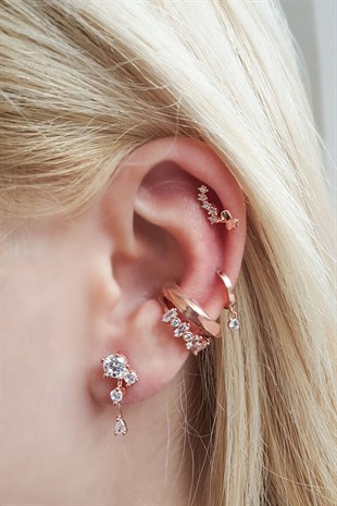 TEKLİ MİNİMAL TAŞLI BUTTERFLY GÜMÜŞ KÜPE