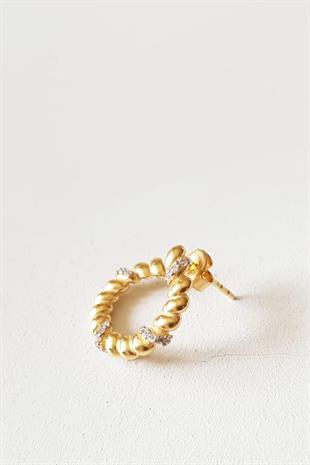 TEKLİ SAĞ BULGURLU EN GÜMÜŞ KÜPE