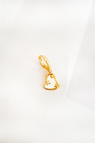 Tekli, Sedef Taşlı Çan Gümüş Küpe