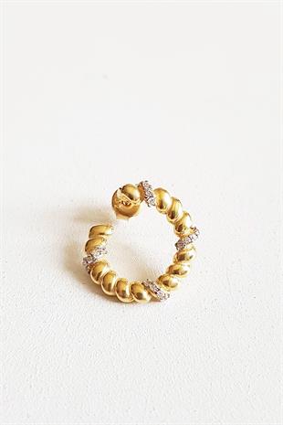 TEKLİ SOL BULGURLU EN GÜMÜŞ KÜPE