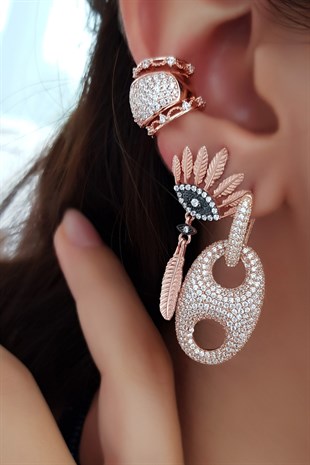 TEKLİ X LONG WAY LOVE GÜMÜŞ KÜPE