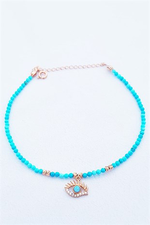 TURKUAZ GÖZ GÜMÜŞ HALHAL