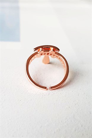 İTHAL UPDOWN DROP ROSE GÜMÜŞ YÜZÜK