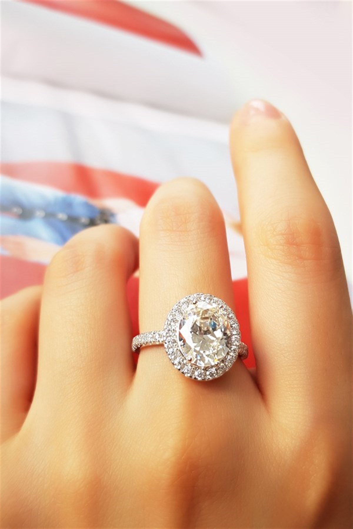 1.5 CT. G COLOR GÜMÜŞ YÜZÜK