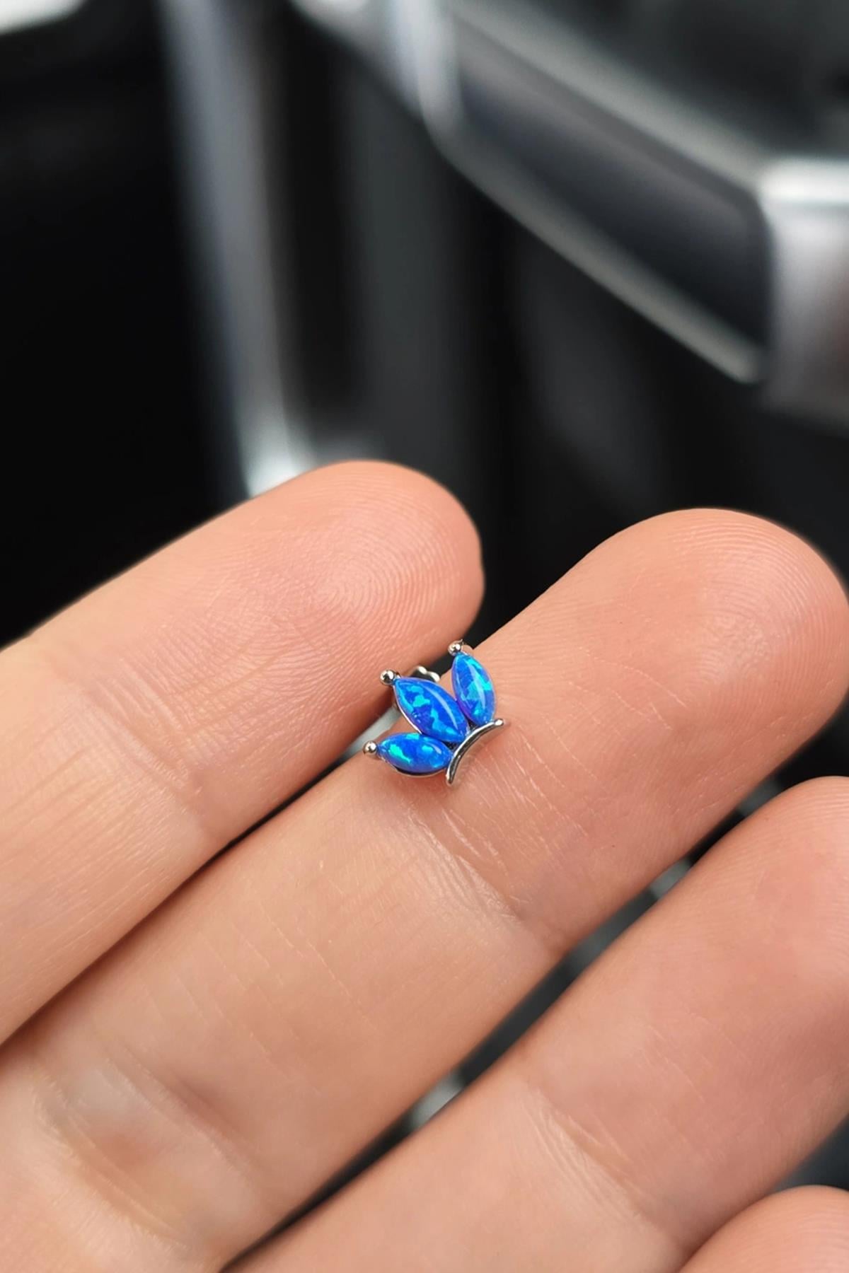İTHAL 3LÜ OPAL GÜMÜŞ PİERCİNG