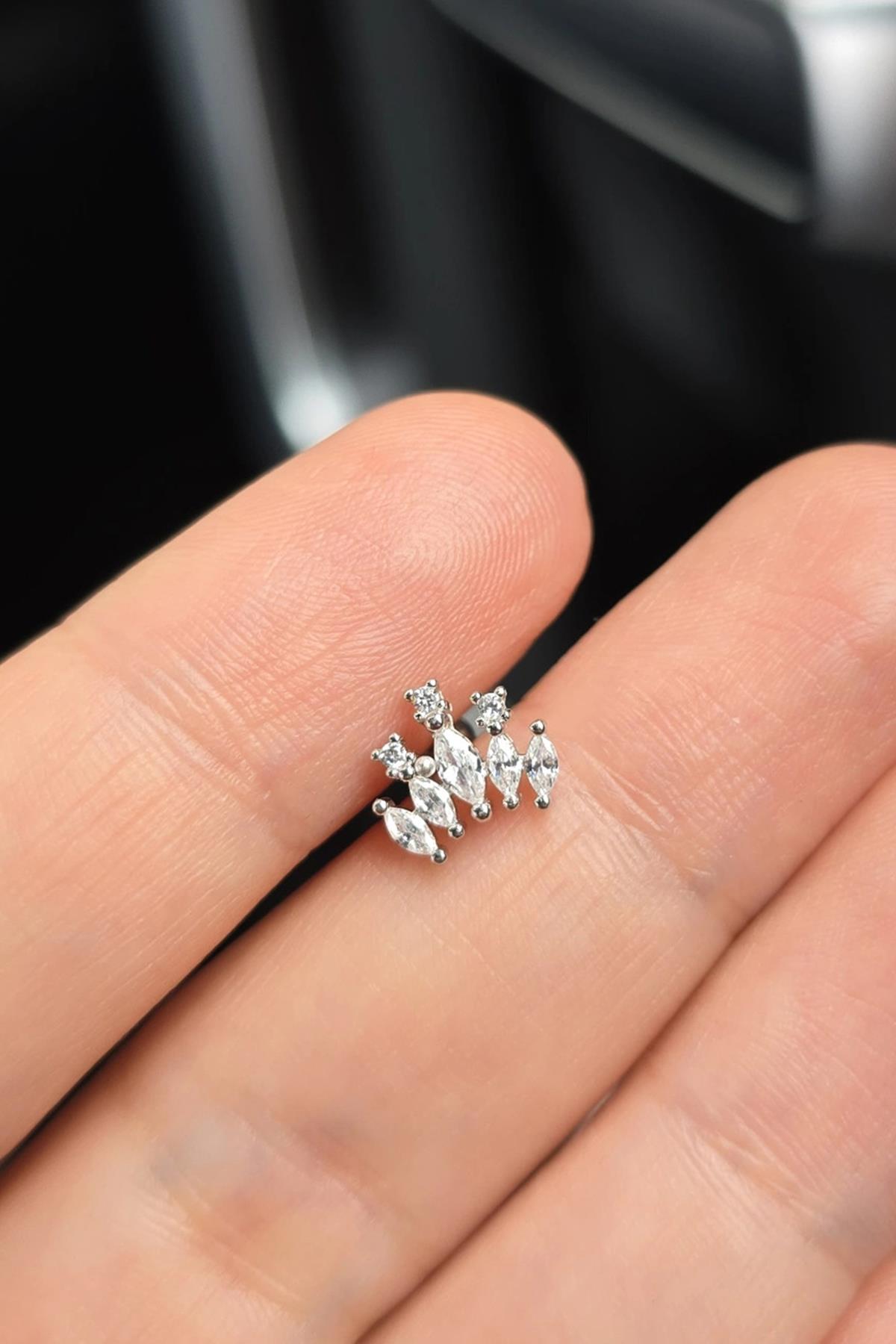 İTHAL 5 Lİ DAMLA GÜMÜŞ PİERCİNG