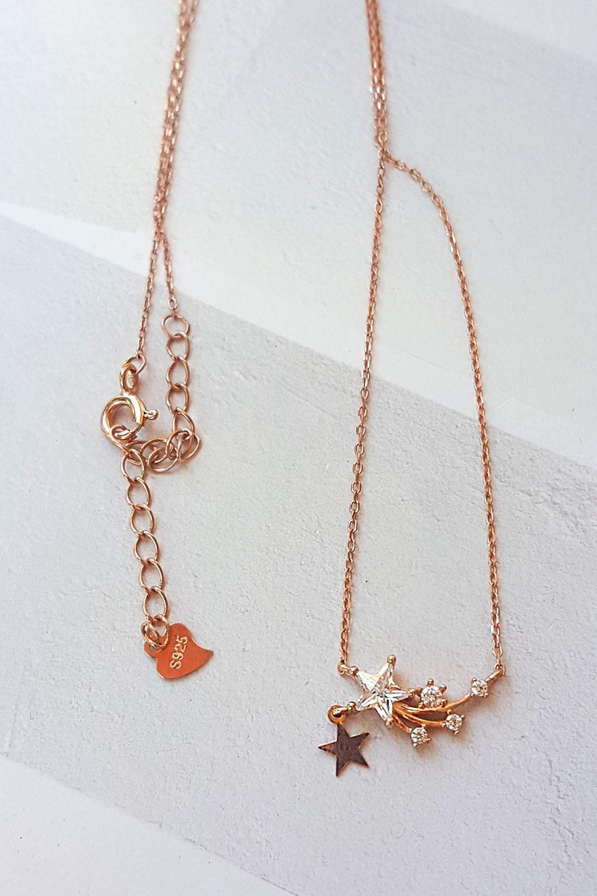 İTHAL MİNİMAL YILDIZ GÜMÜŞ KOLYE