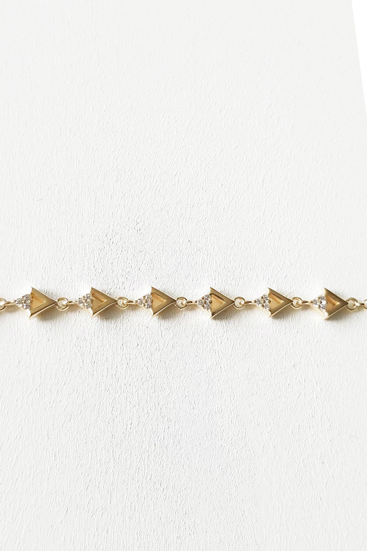 MİNİ ÜÇGEN TRİA GÜMÜŞ BİLEKLİK