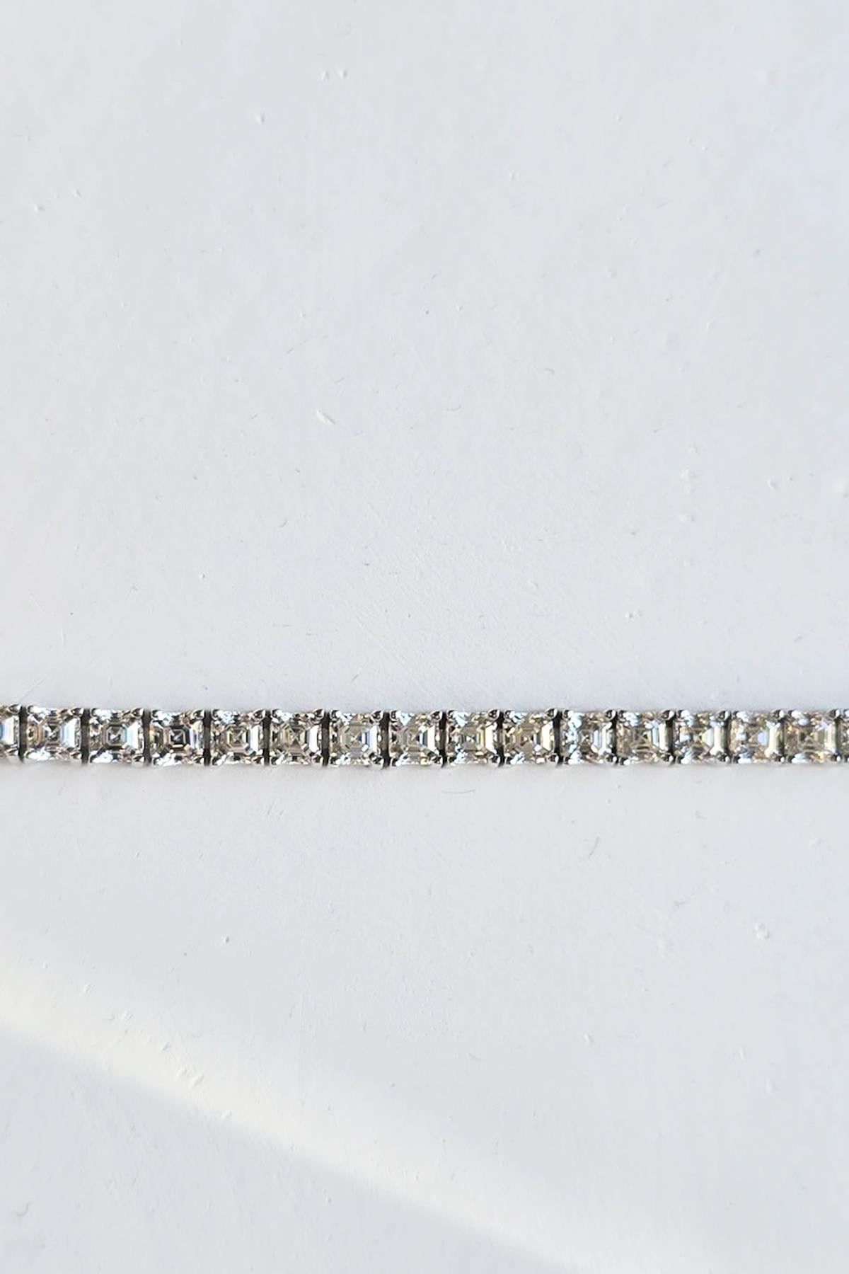 MOZANİT KARE 3MM SU YOLU GÜMÜŞ BİLEKLİK