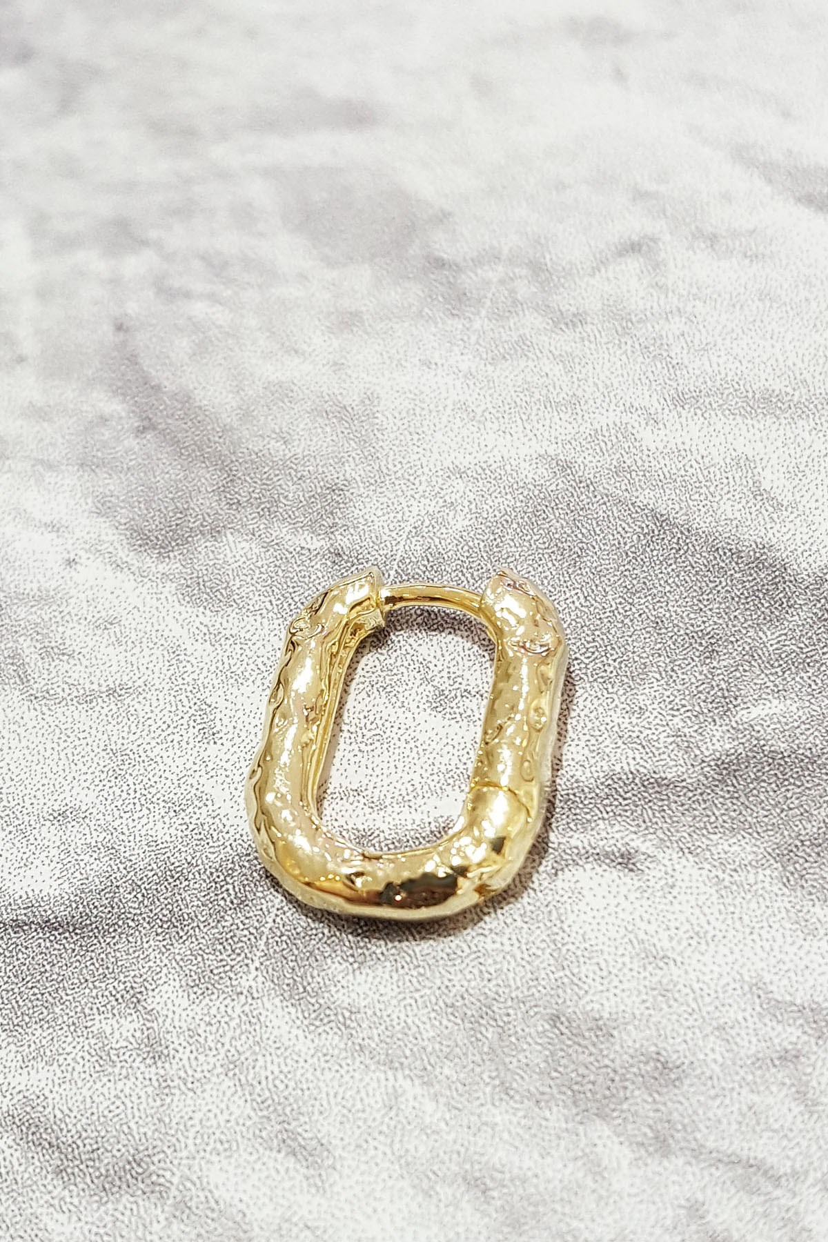 TEKLİ ELİPS GÜMÜŞ KÜPE