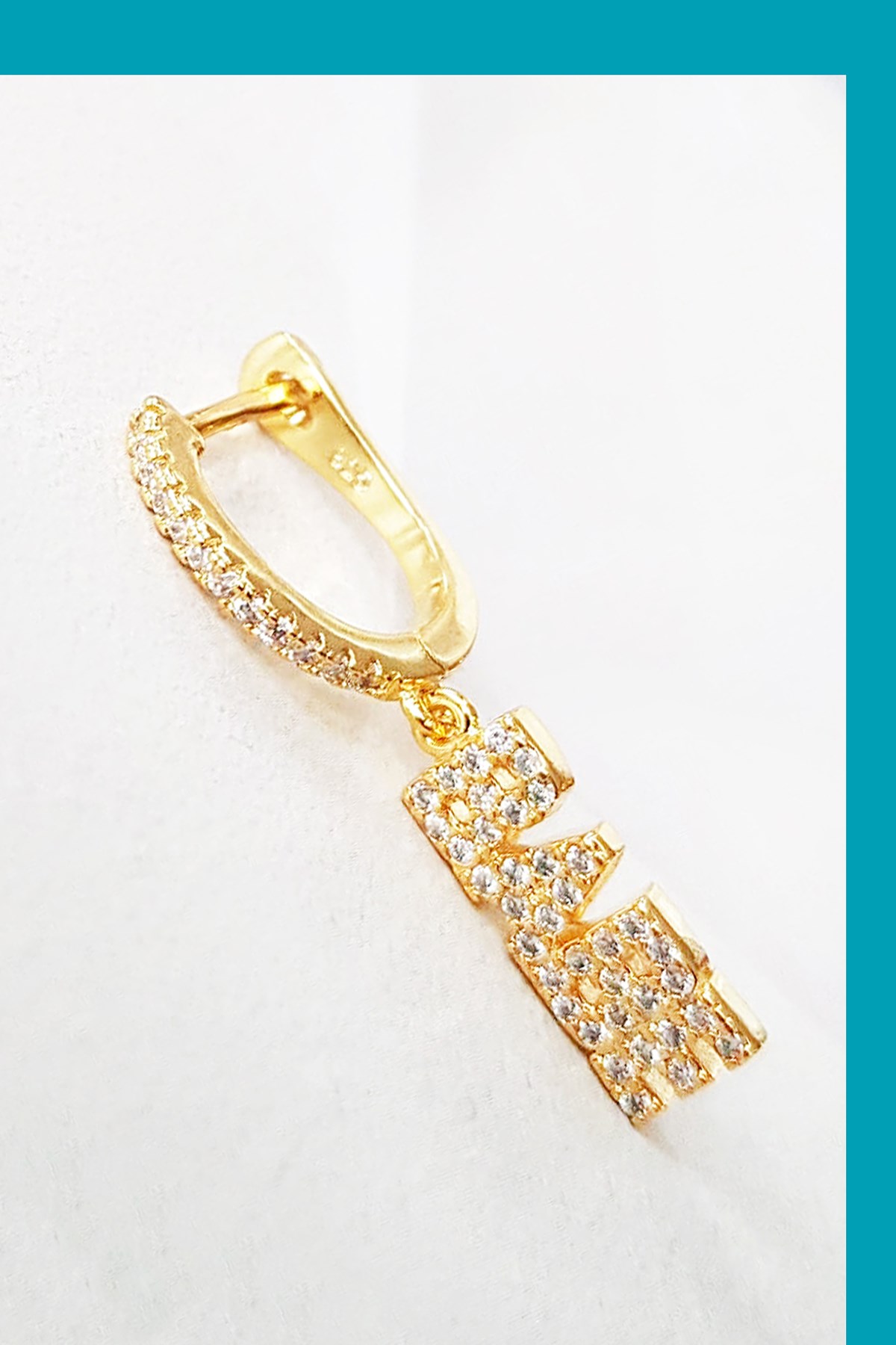 TEKLİ İTHAL BABE TAŞLI GÜMÜŞ KÜPE