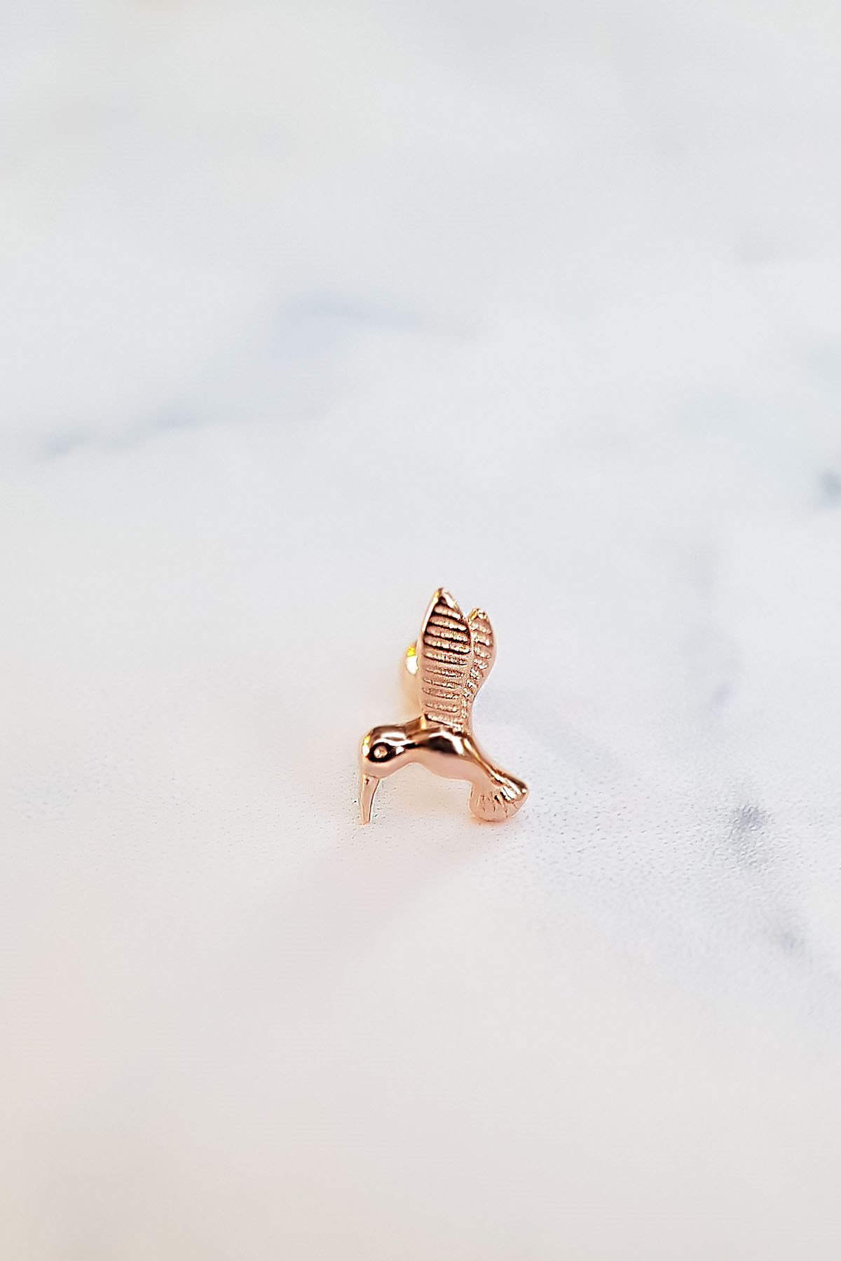 TEKLİ  İTHAL KARGA GÜMÜŞ PİERCİNG KÜPE