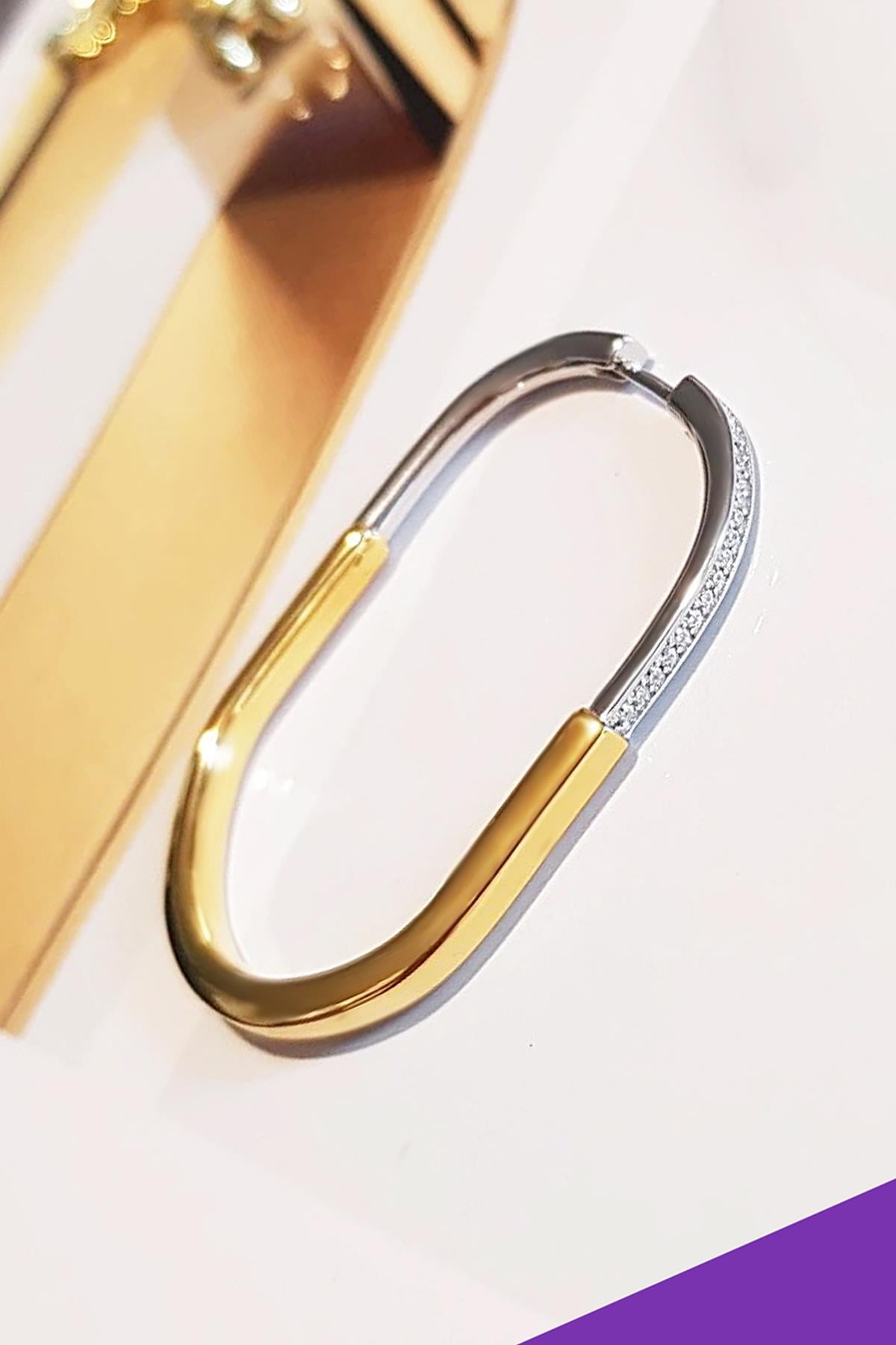 TEKLİ İTHAL LARGE TİFF TAŞLI GÜMÜŞ KÜPE