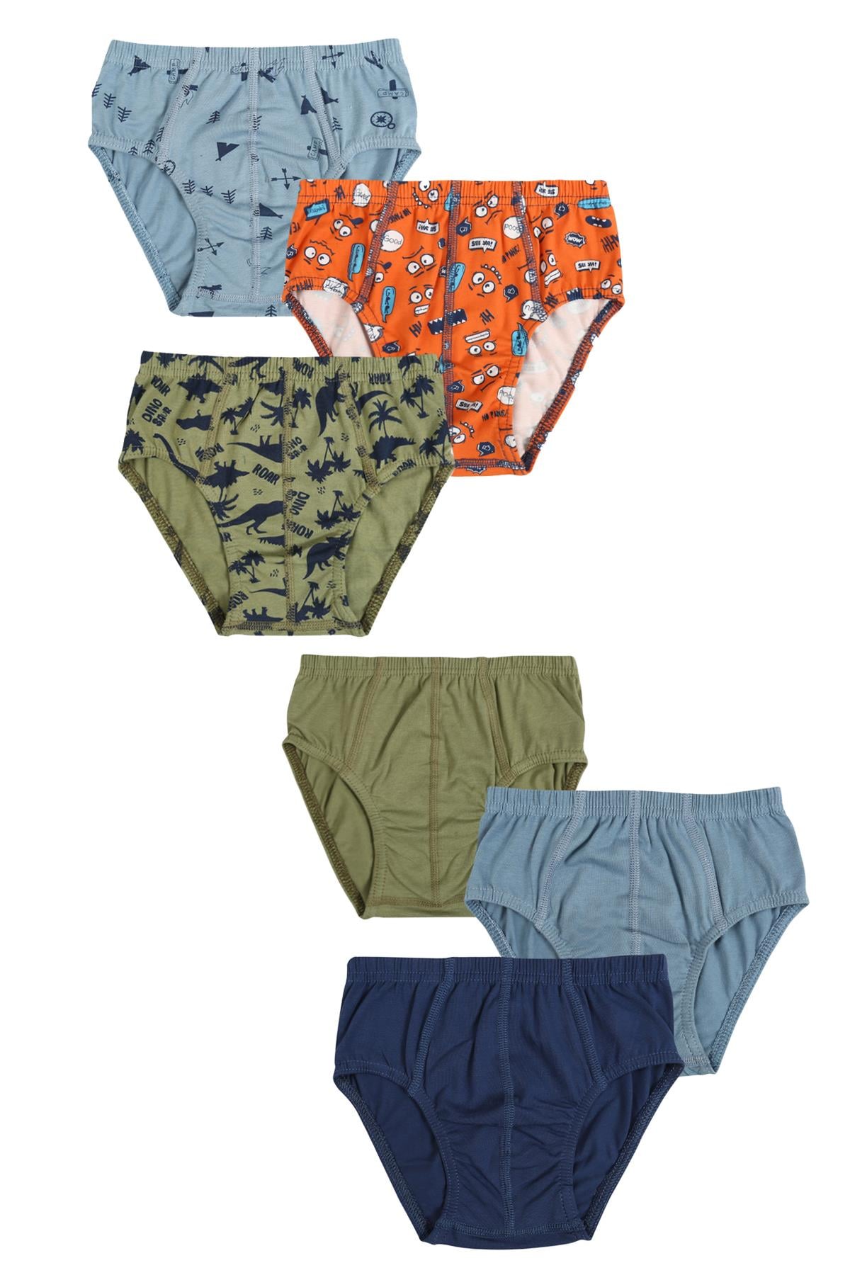 6'lı Erkek Çocuk Pamuklu Camper & Sport Karışık Slip Külot