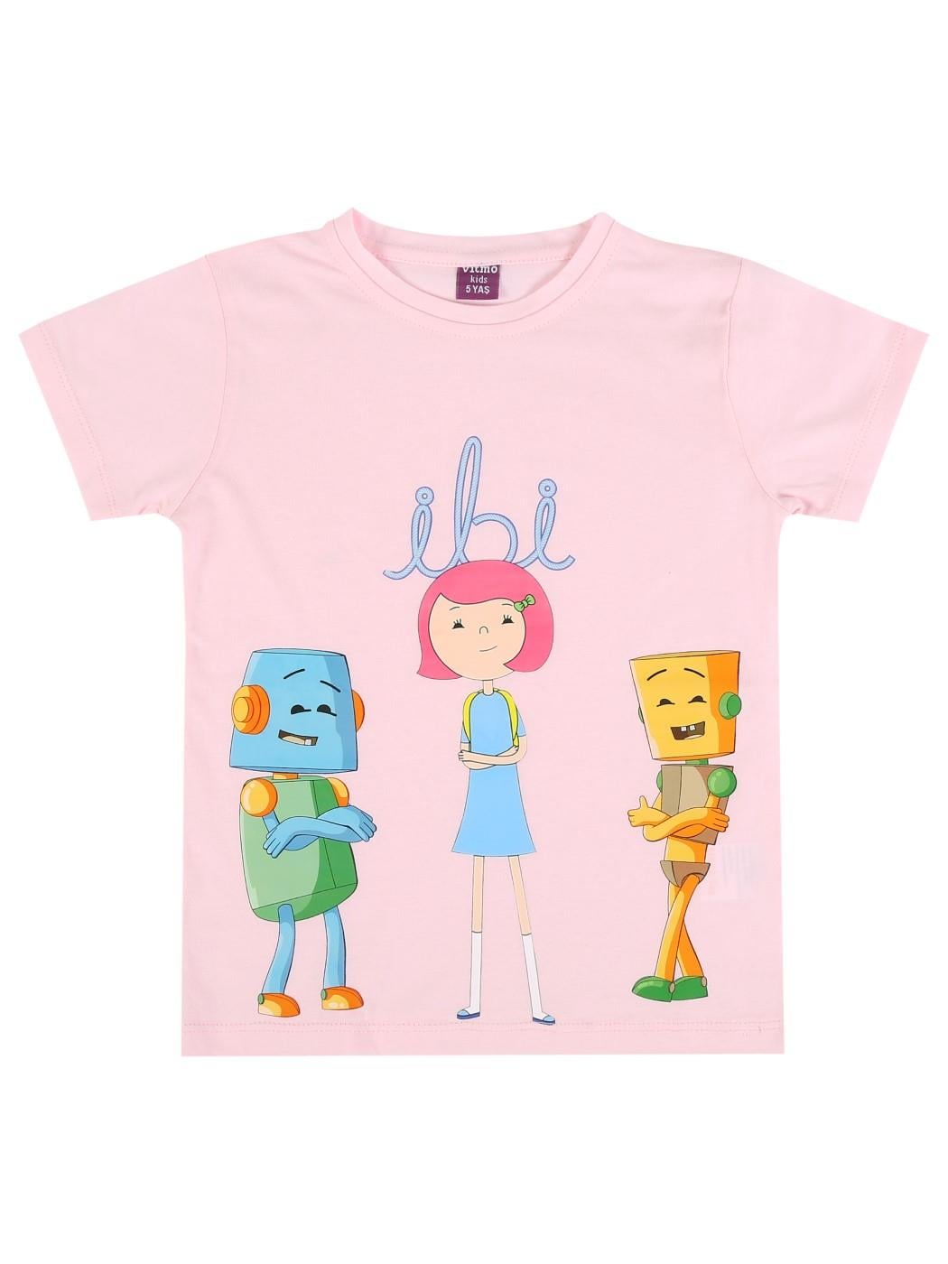 TRT Çocuk İbi Kız Çocuk Kısa Kollu %100 Pamuklu T-shirt