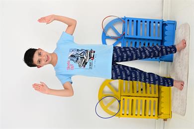 erkek çocuk kısa kollu pijama takımı so what skate model mavi