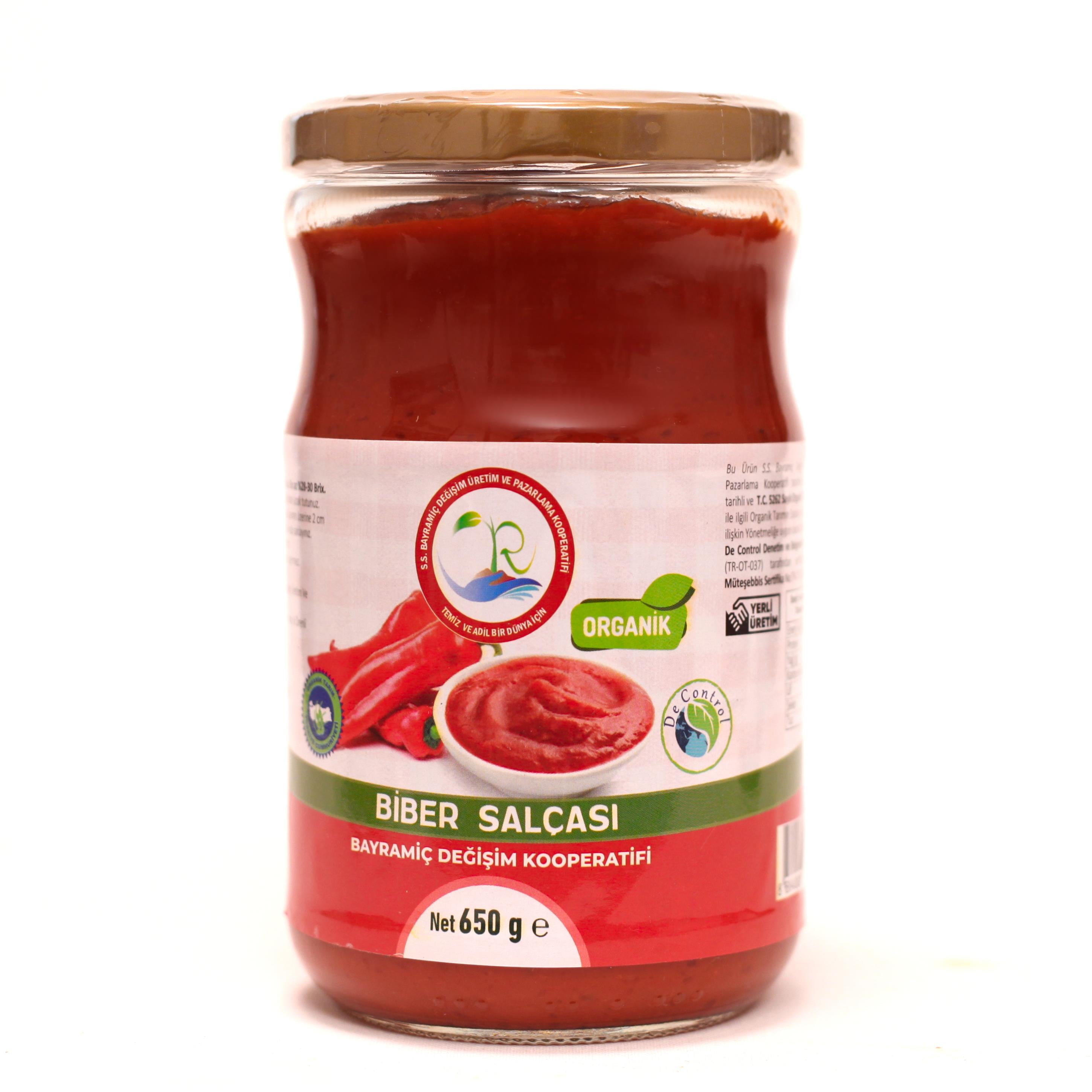ORGANİK ACI BİBER SALÇASI  - 650 GR