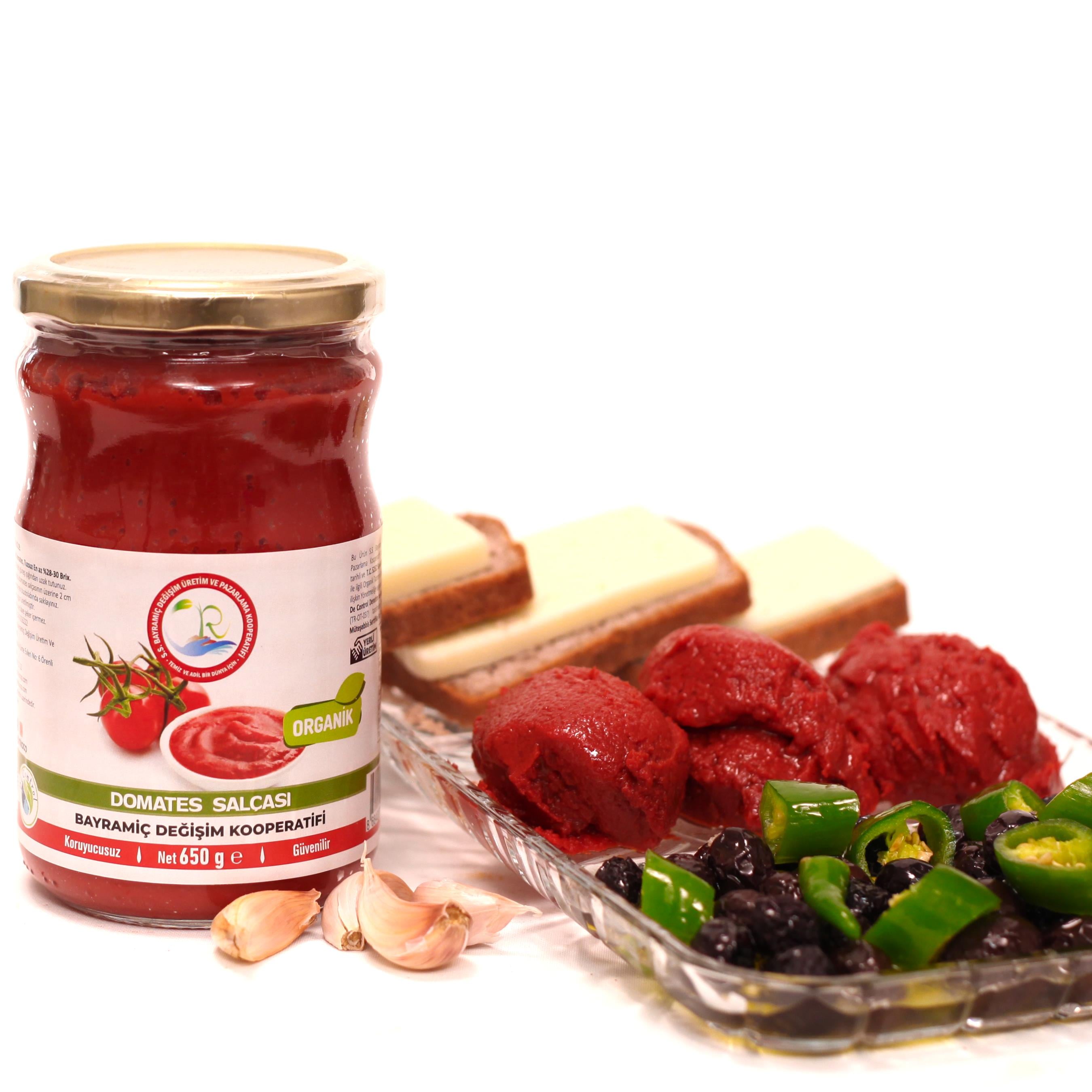 ORGANİK DOMATES SALÇASI - 650 GR