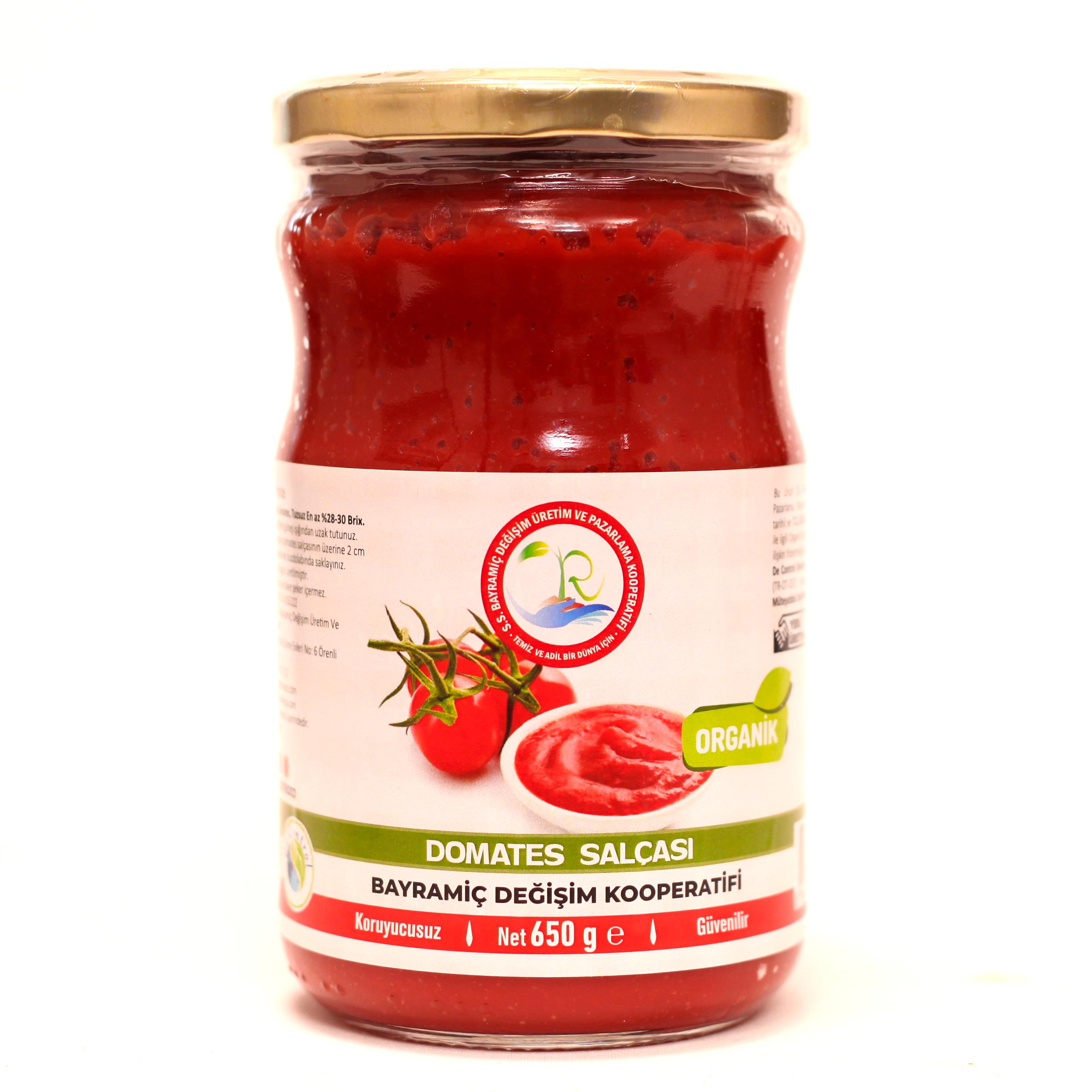 ORGANİK DOMATES SALÇASI - 650 GR