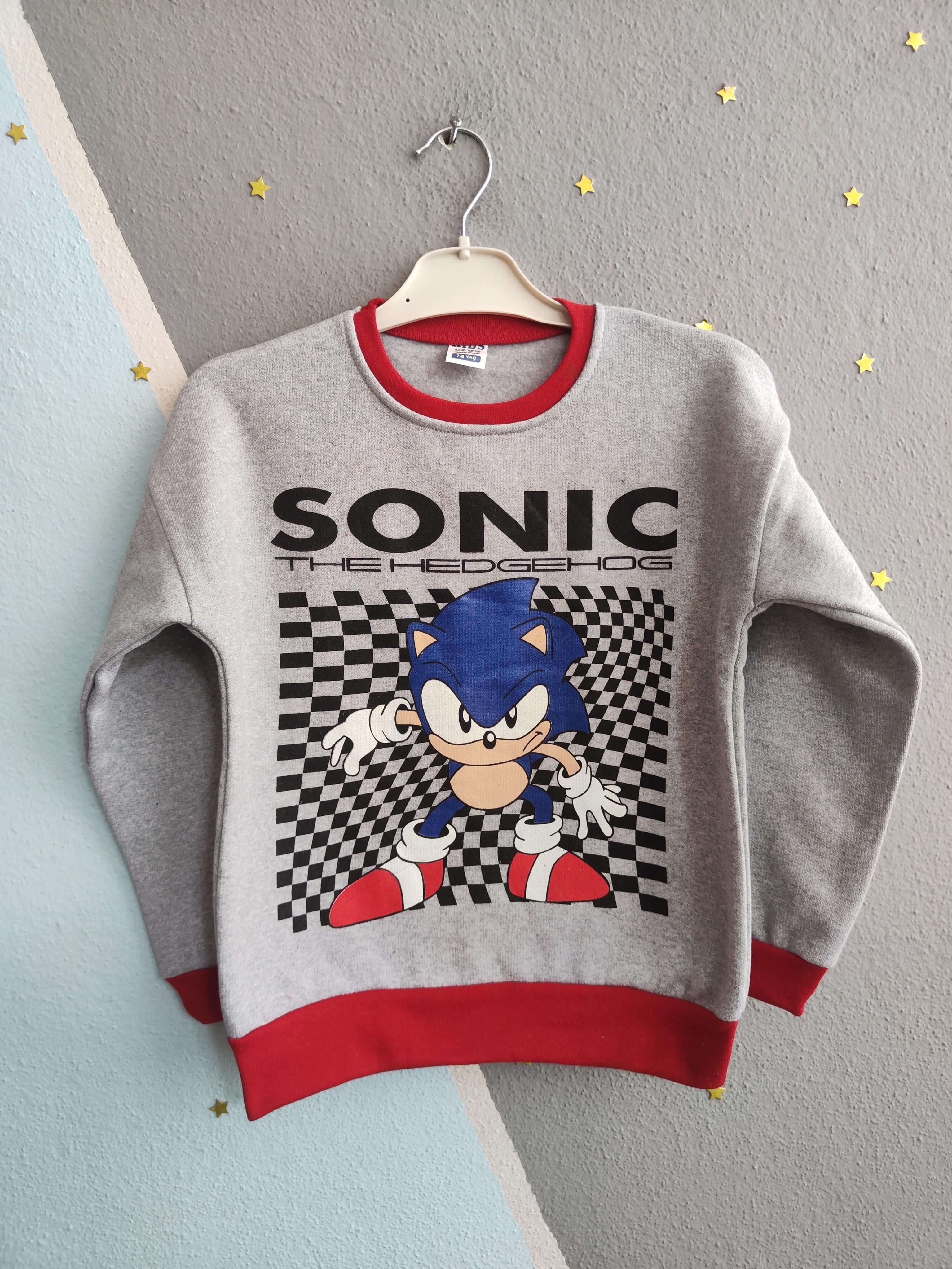 1397 - Sonic Baskılı Mevsimlik Erkek Takım - Kırmızı
