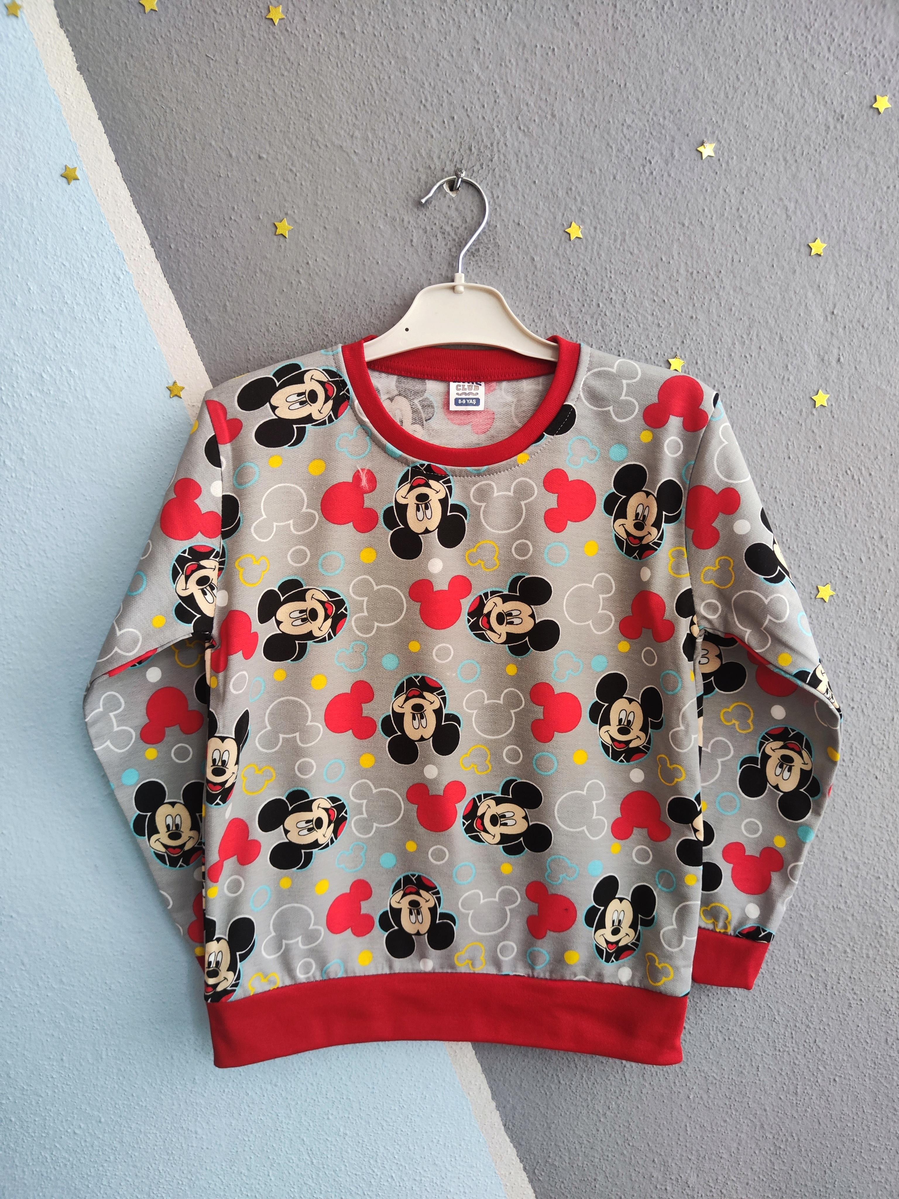 1279 - Minnie Baskılı Kız Çocuk Takımı - Füme