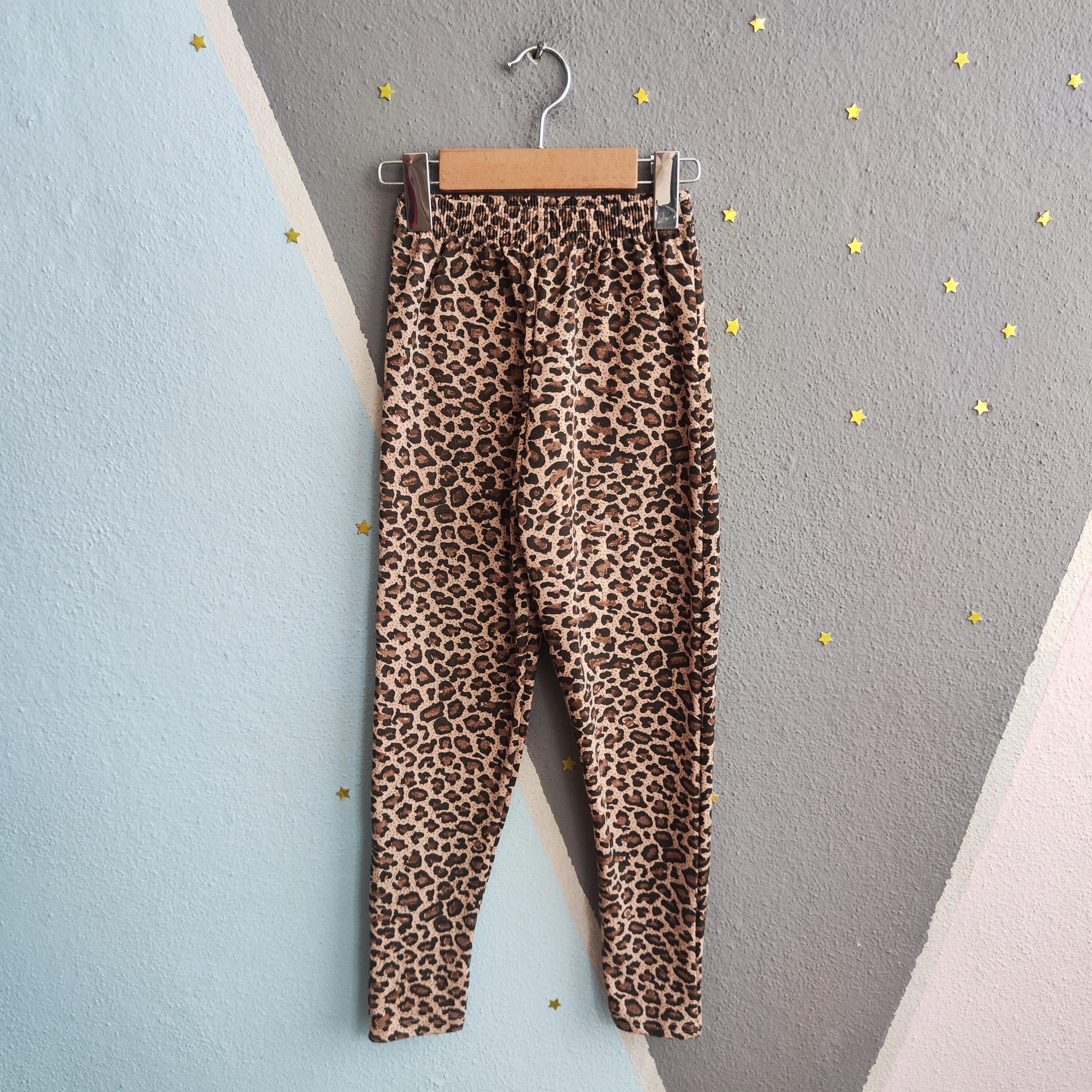 1412 - Leopar Desen Kız Taytı