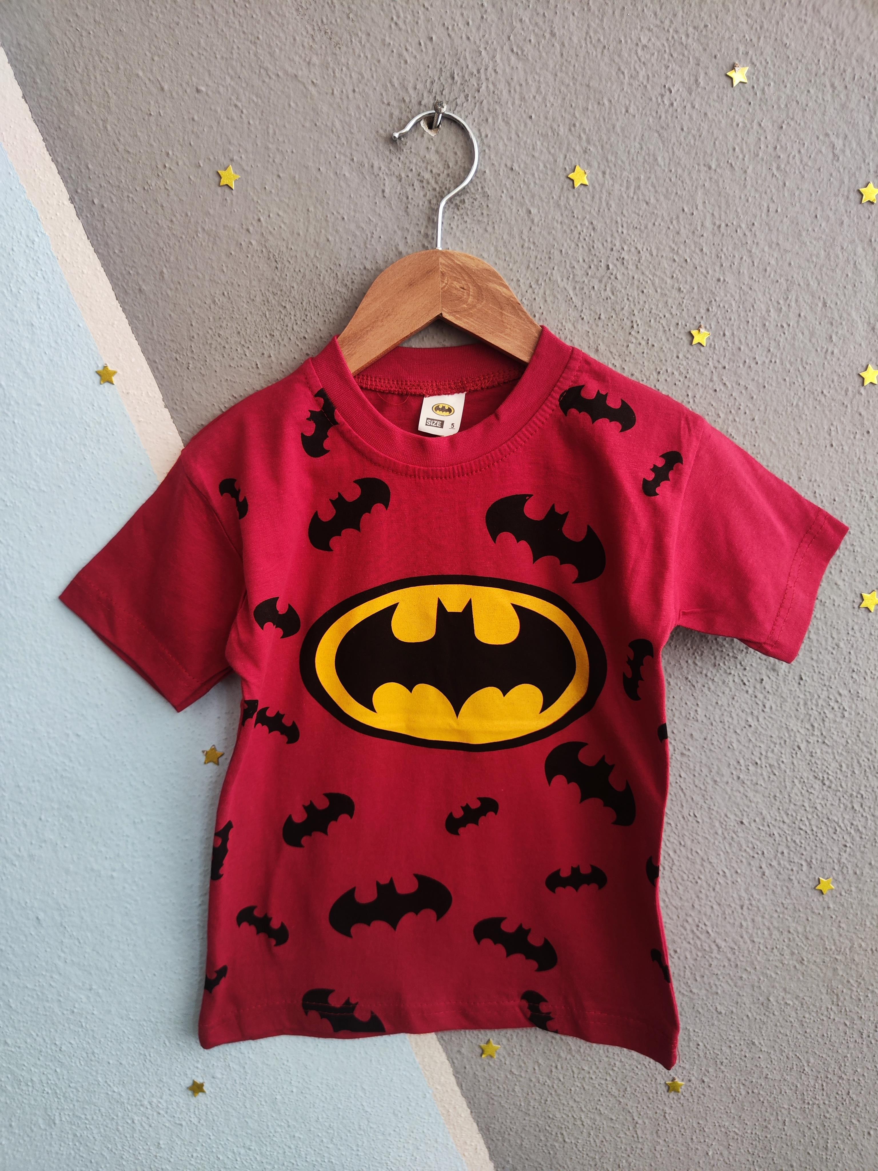 1500 - Karakter Baskılı Erkek T-shirt - Bordo