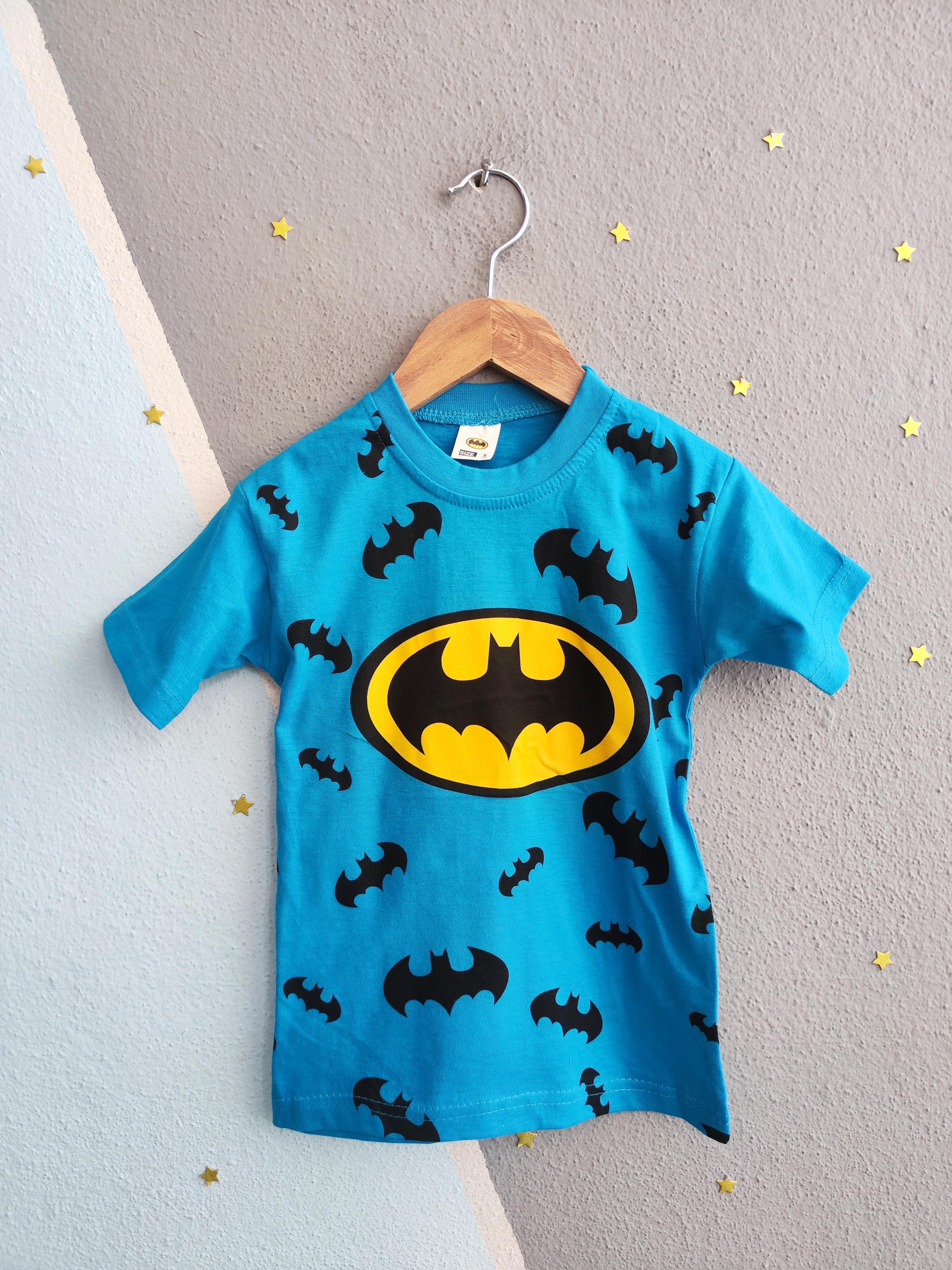 1500 - Karakter Baskılı Erkek T-shirt - Mavi