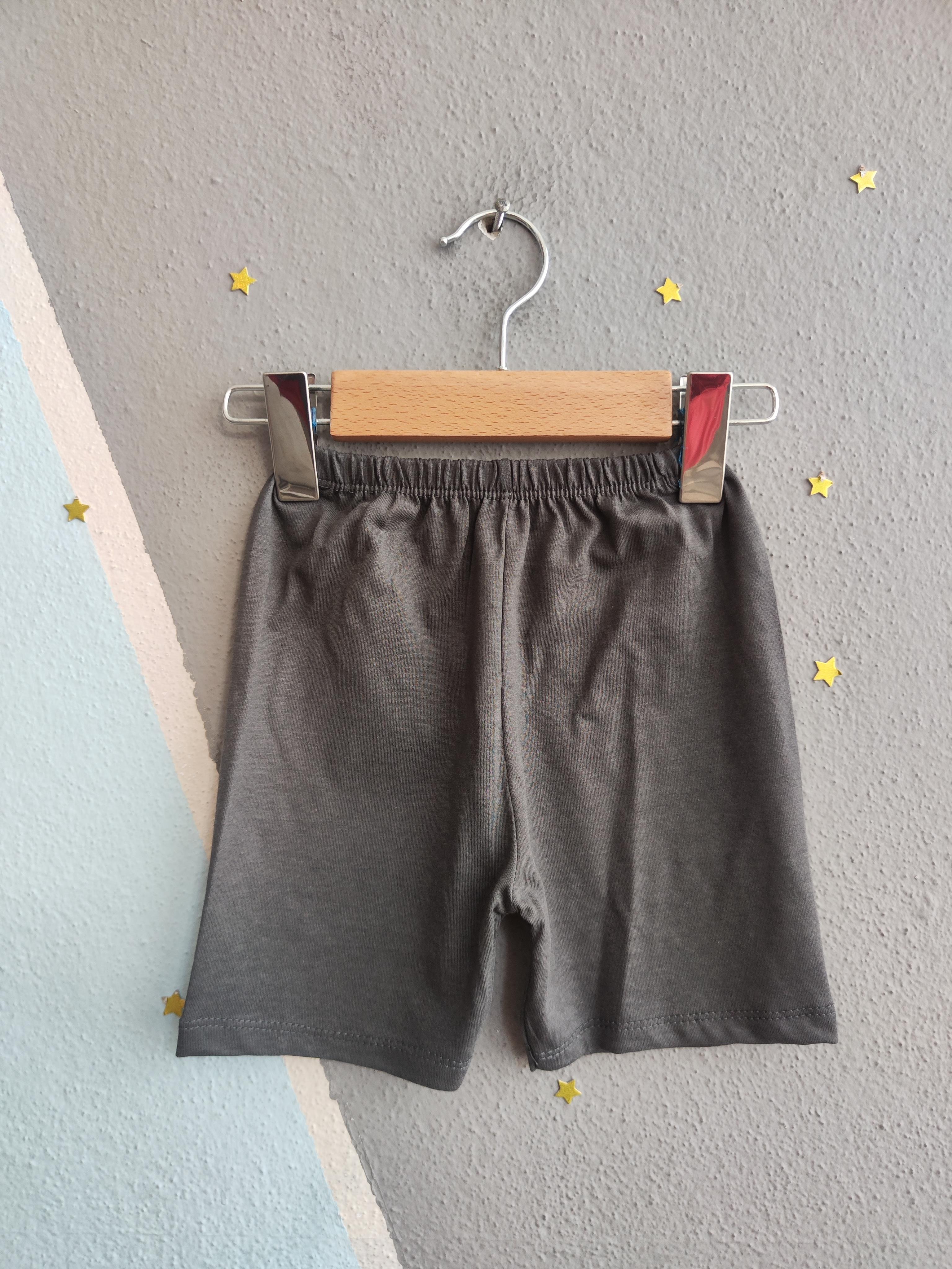 1526 - Summer Baskılı Erkek Çocuk Takım - Füme