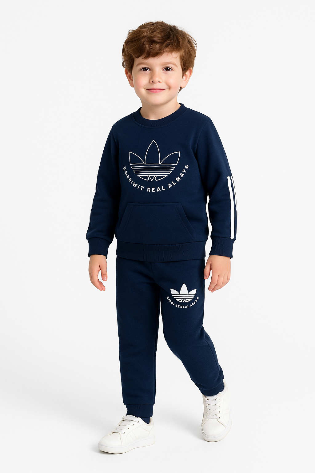 1802 - Always Baskılı 2 İp Kışlık Erkek Çocuk Takım - Lacivert