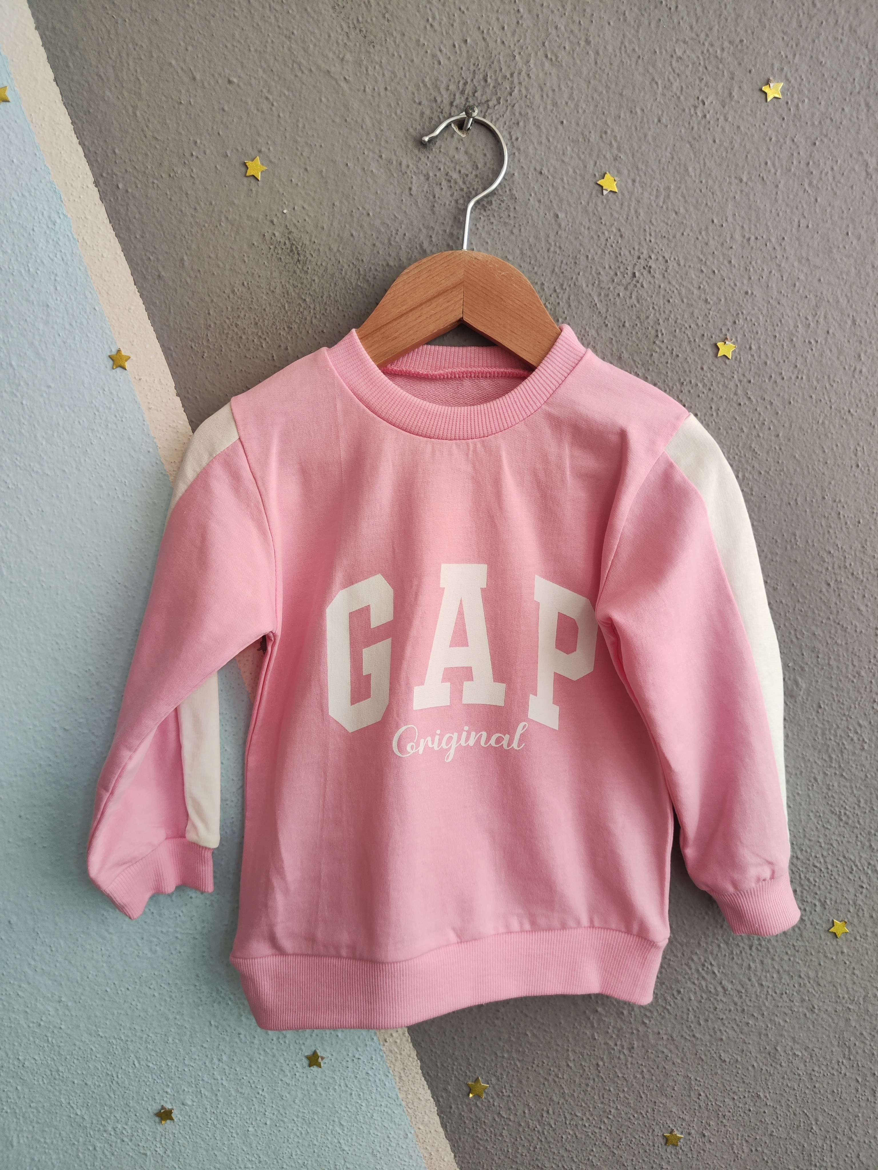 1986 - Original Baskılı Kız Çocuk Takım - Pembe