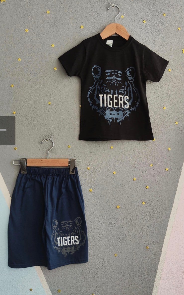 2009 - Tigers Baskılı Yazlık Erkek Takım - Lacivert