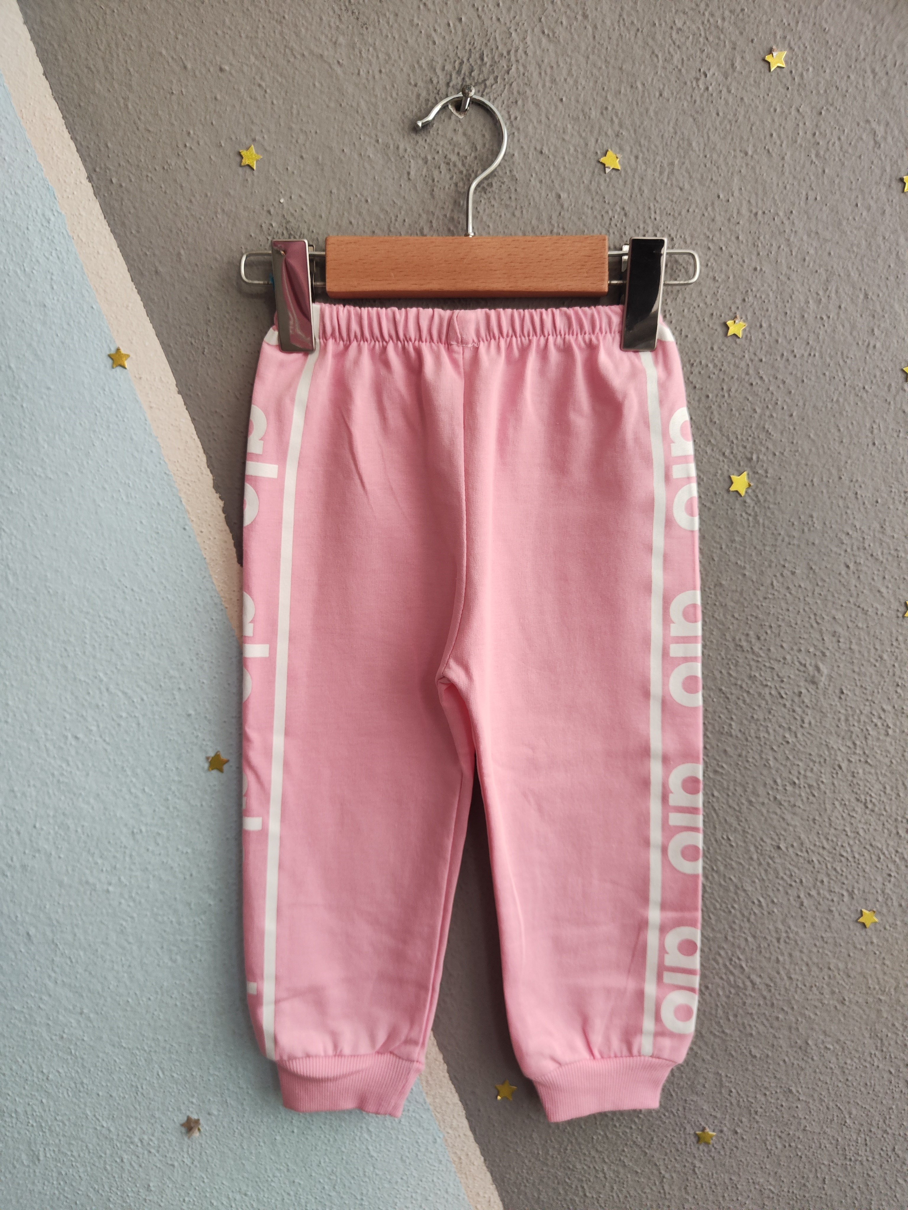 2010 - Sportif Baskılı Unisex Çocuk Takım - Pembe