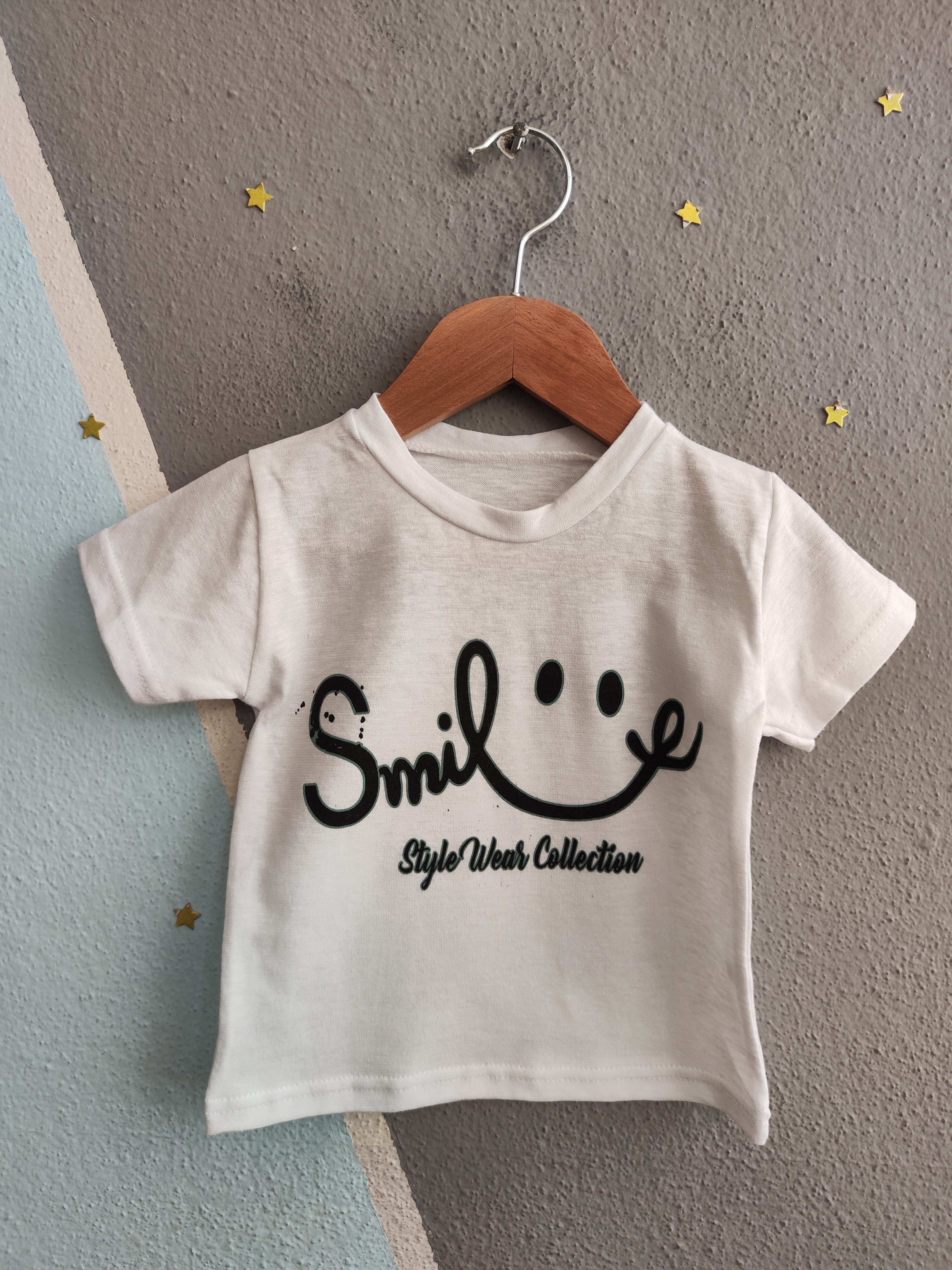 2105 - Smile Baskılı  Erkek Bebek Takım - Lacivert