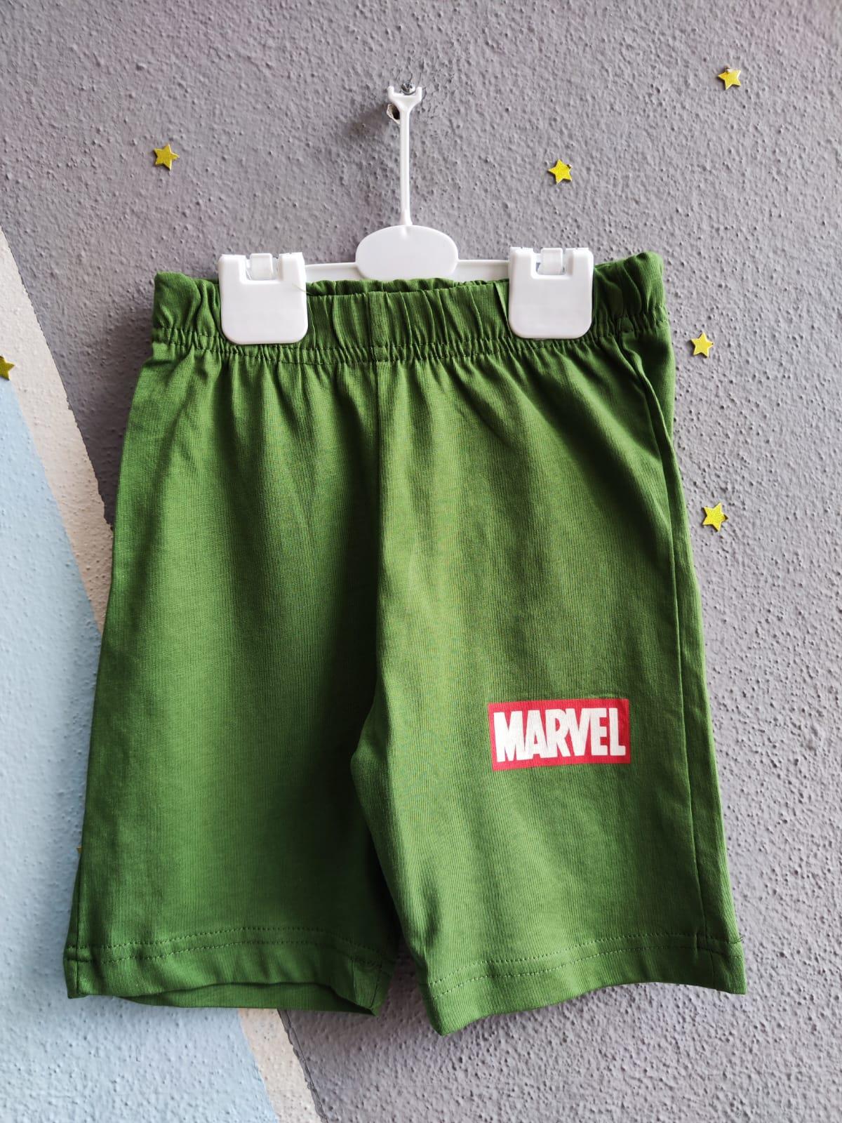 Marvel Baskılı Marka Erkek Takım - Yeşil