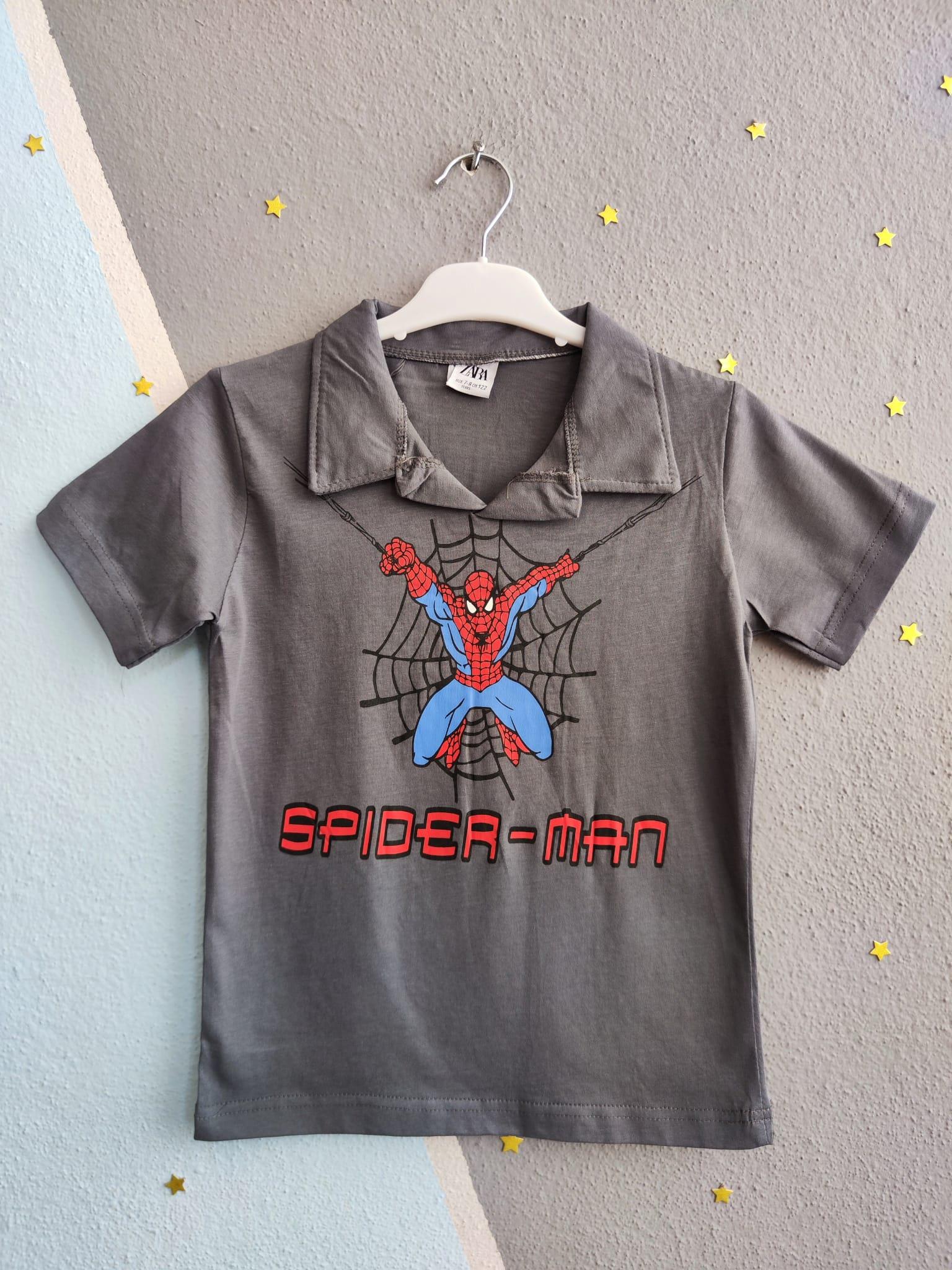Spiderman Baskılı Marka Erkek Takım - Füme