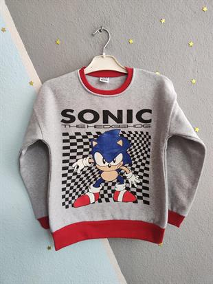1397 - Sonic Baskılı Mevsimlik Erkek Takım - Kırmızı