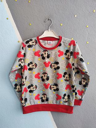 1279 - Minnie Baskılı Kız Çocuk Takımı - Füme
