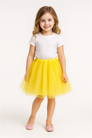 1417 - Tütü Etek - Sarı