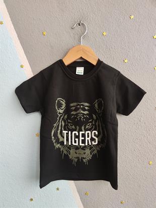 1462 - Tigers Baskılı Yazlık Erkek Takım - Haki